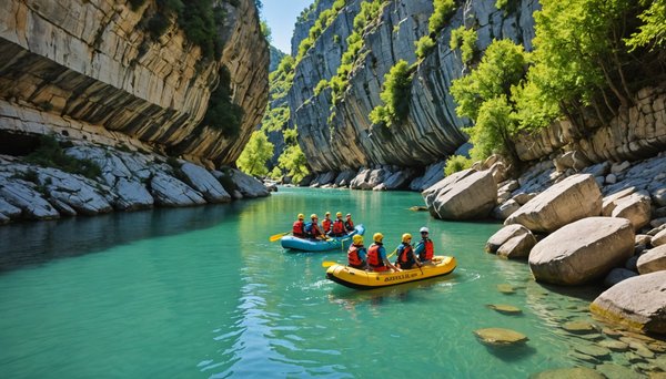 Les plus belles descentes de canyon en ardèche pour toute la famille